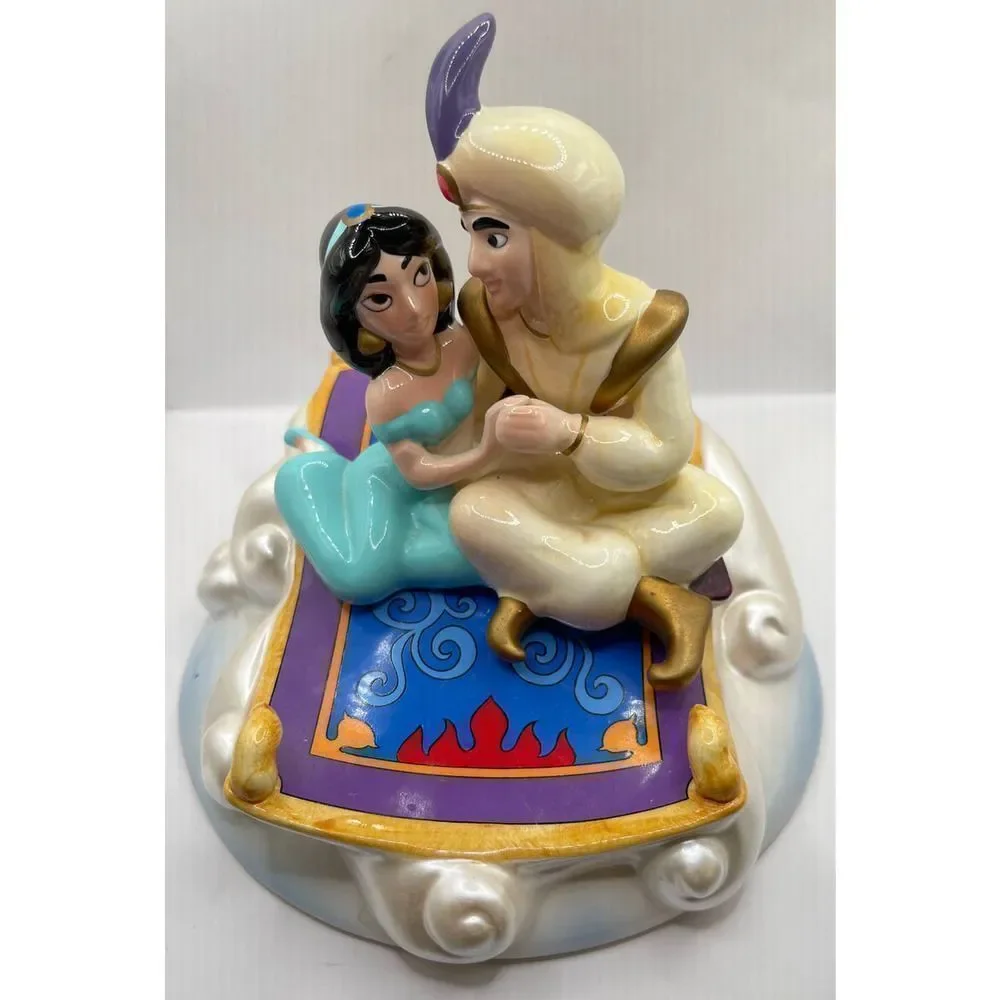 Walt Disney Schmid Aladdin Musical Figurine A Whole New‎ World WORKS